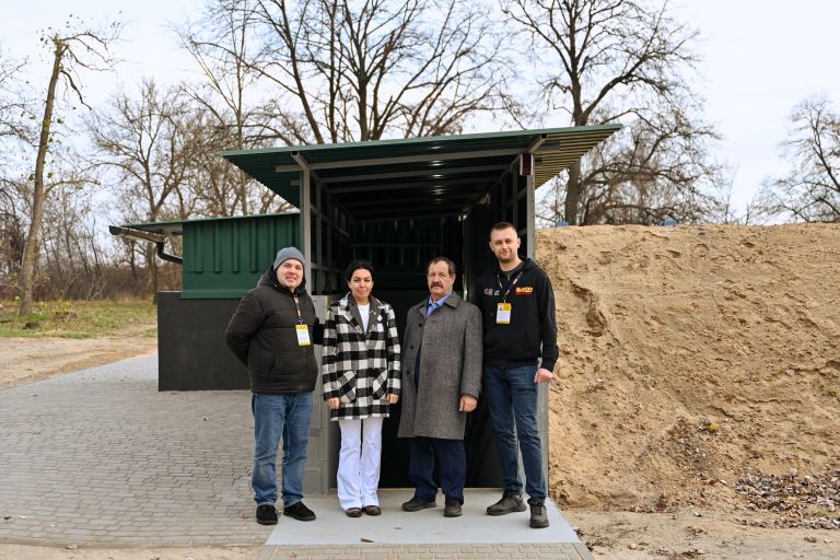 The opening ceremony of the newly built anti-radiation shelter (photoreport)